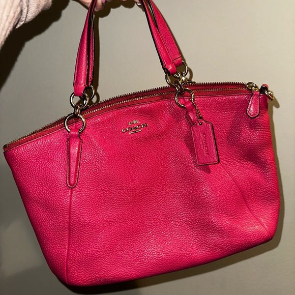 Coach Handbags - Coach Pink Leather Bag